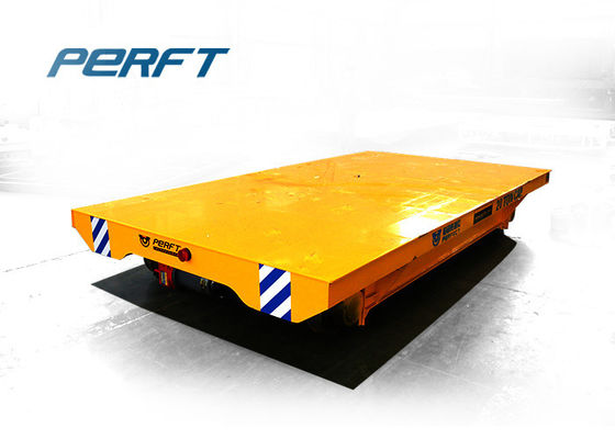 Flat Steel Structure Rail Gauge Q235B Industrial Transfer Cart For Warehouse