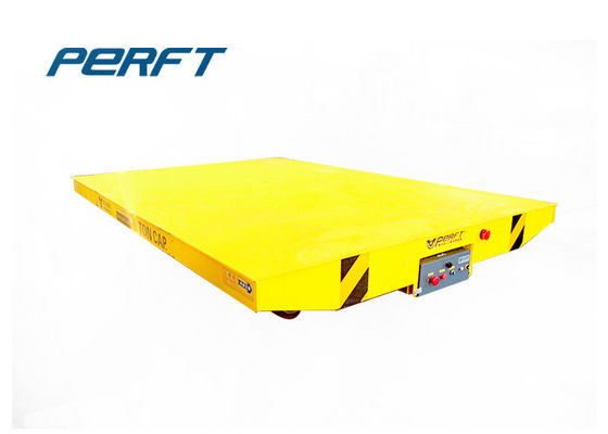 20 T Conductor Low Voltage Rail Transfer Cart Powered Bogie Transport Heavy Duty Materials