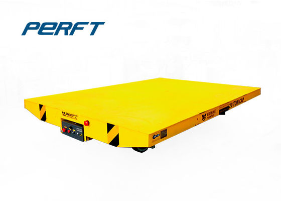 20 T Conductor Low Voltage Rail Transfer Cart Powered Bogie Transport Heavy Duty Materials